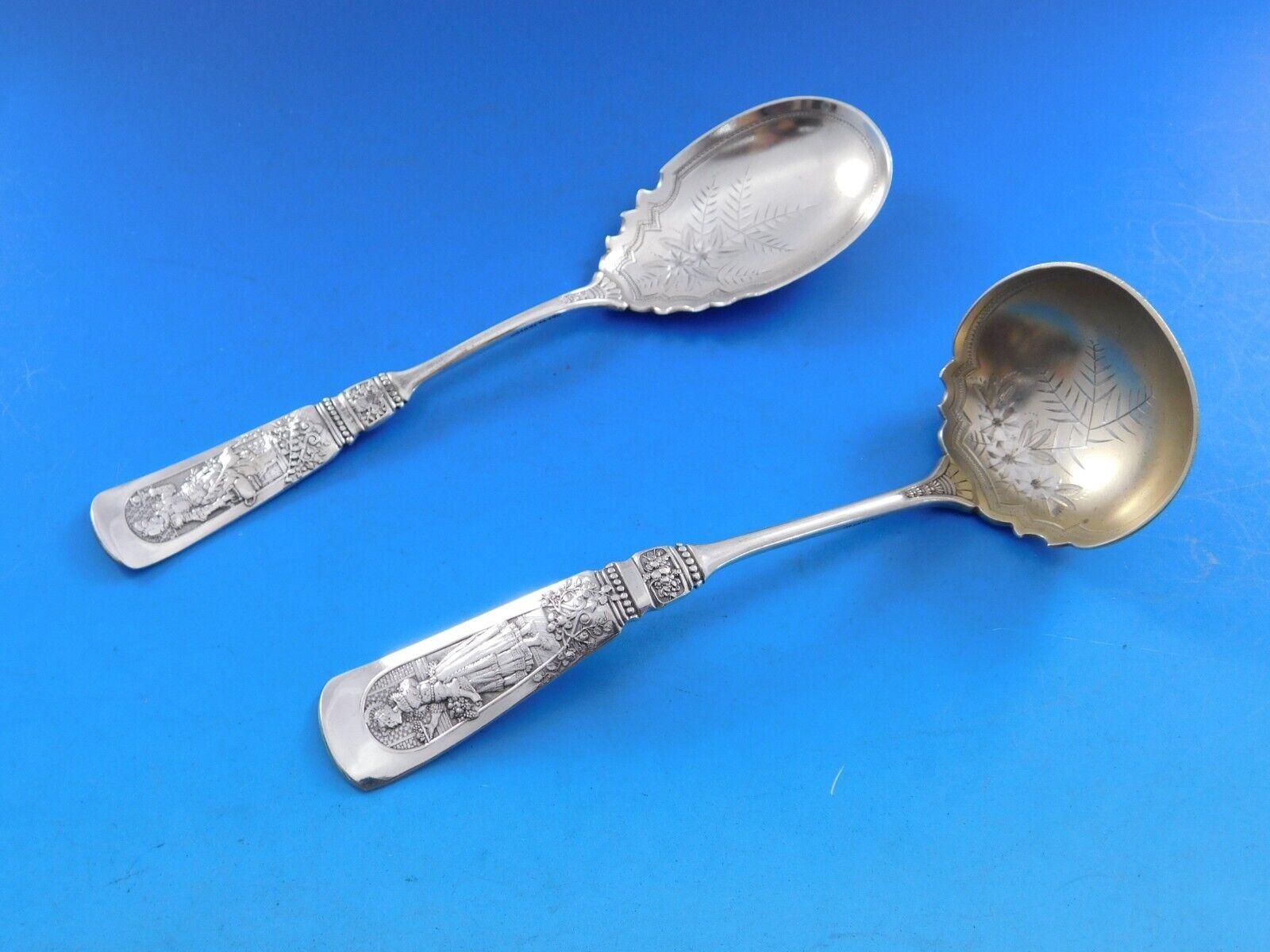 Fontainebleau by Gorham Sterling Silver Flatware Set Service 55 pcs Dinner For Sale 6