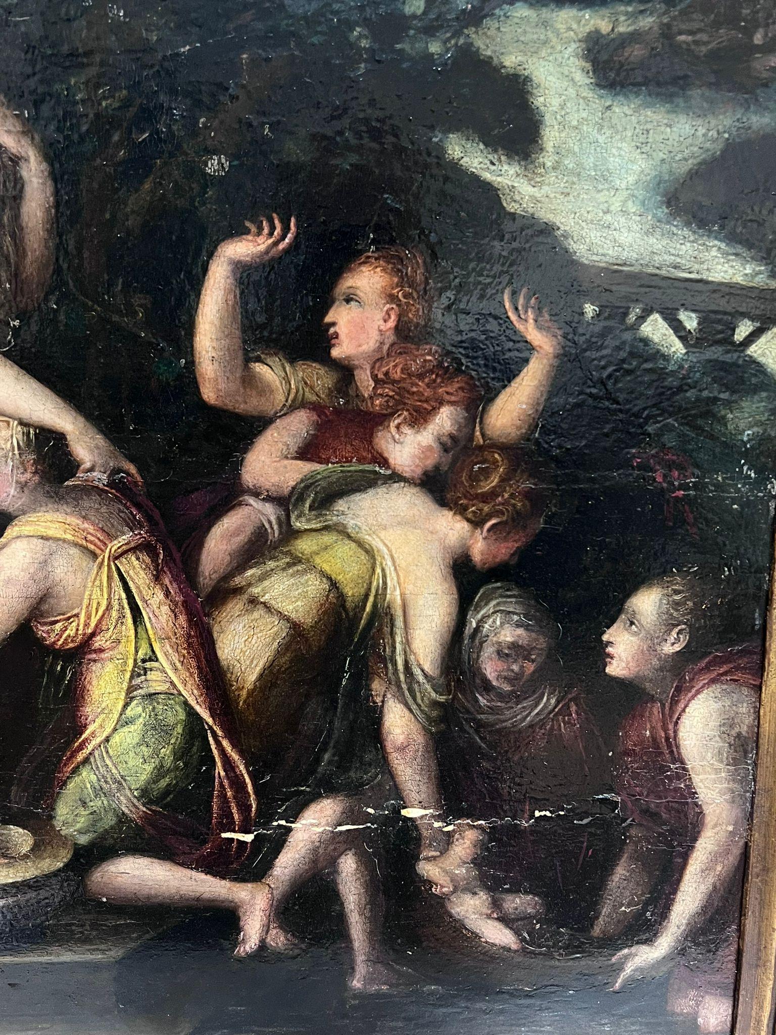 Il ritrovamento di Baby Moses
Scuola di Fontainebleau, periodo del 1580 circa
dipinto a olio su pannello di legno spesso (legno di noce), incorniciato
incorniciato: 32,5 x 27 pollici
Wood: 25 x 30 pollici
provenienza: collezione privata,