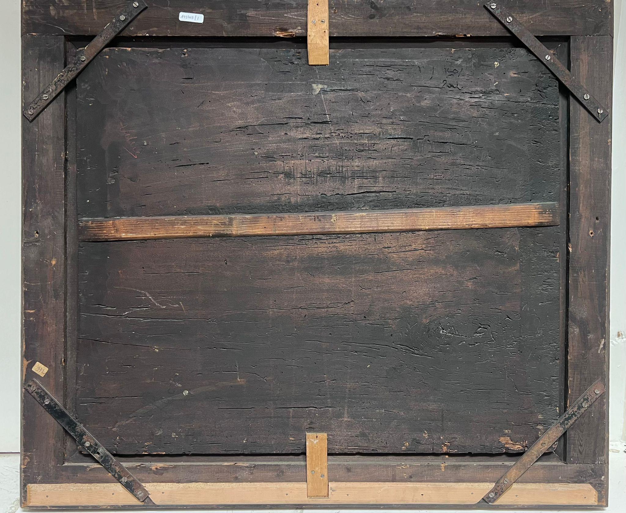 Enorme olio su pannello del 16° secolo della Scuola di Fontainebleau, olio su pannello per bambini in vendita 4