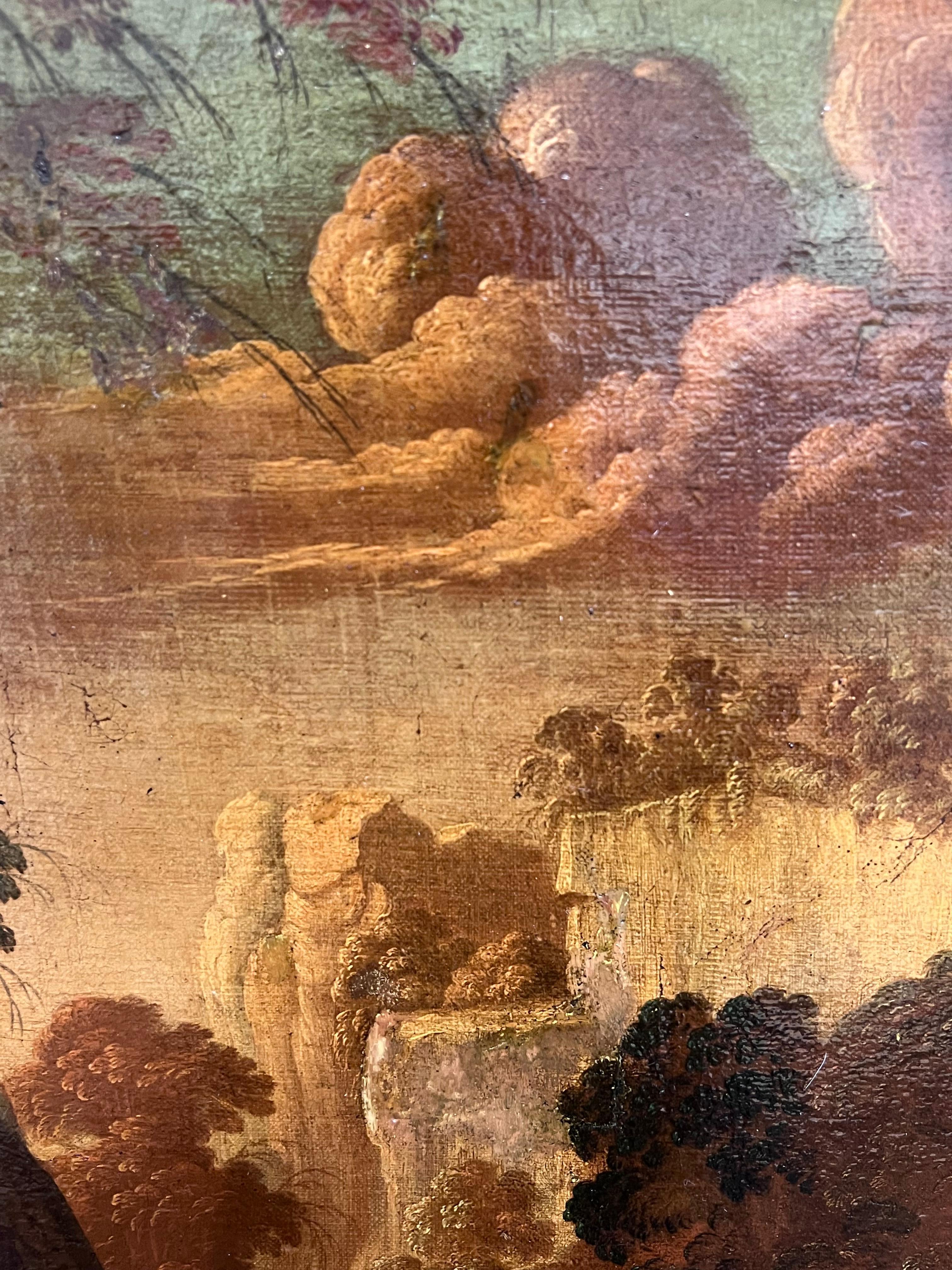 Gran cuadro al óleo del Viejo Maestro del siglo XVI El juicio de París Mitológico en venta 5