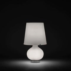 FONTANA 1853 - Medium Table Lamp - White Satin Glass by Fontana Arte