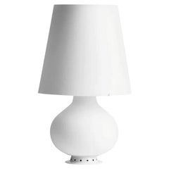 FONTANA 1853 - Kleine Tischlampe aus weißem Satinglas von Fontana Arte