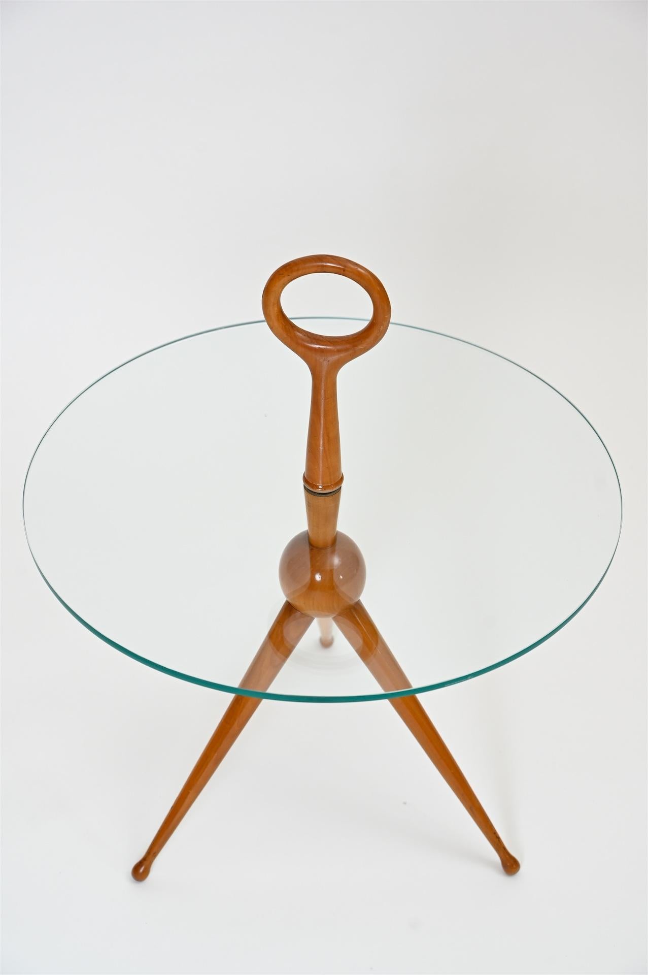 Mid-Century Modern Fontana Art Style Tripod Side Table