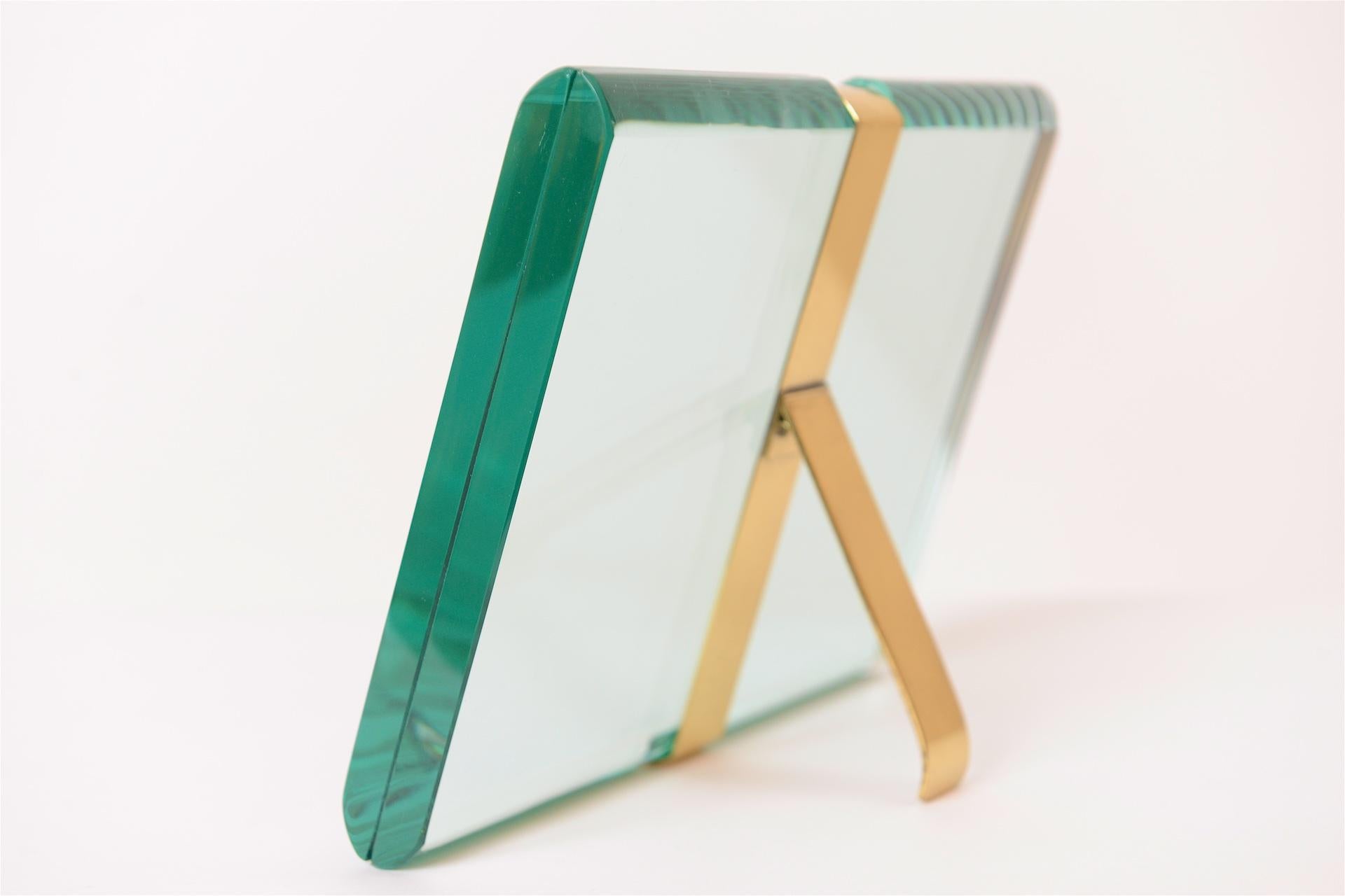 Fontana Arte ‘1370/1 Model’ St Gobain Crystal Picture Frame, Italy, circa 1960 In Good Condition In London, GB