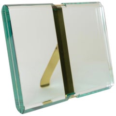 Fontana Arte ‘1370/1 Model’ St Gobain Crystal Picture Frame, Italy, circa 1960