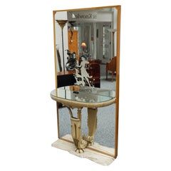 Fontana Arte Art Deco Mirrored Console Italian Circa 1930