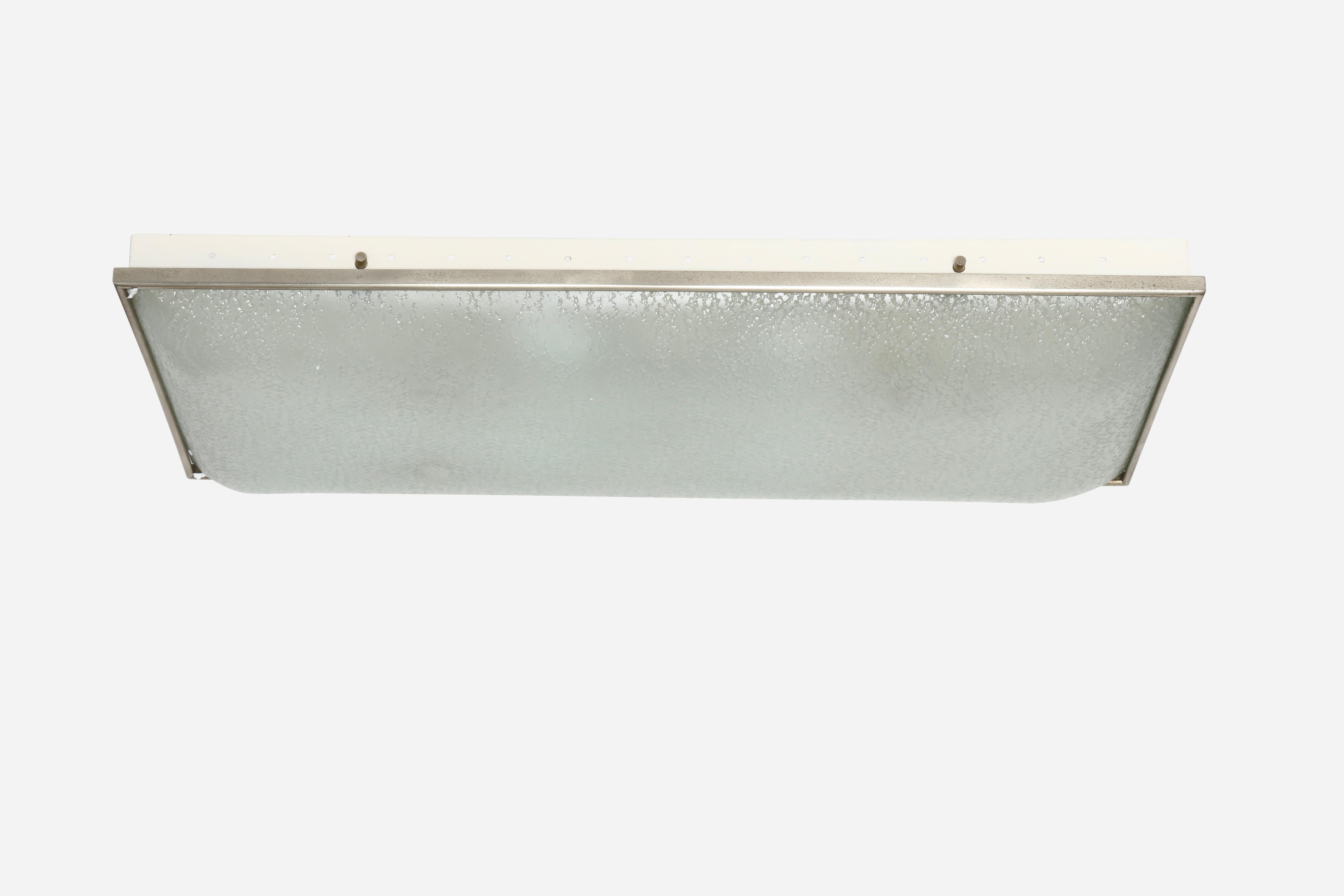 Mid-Century Modern Fontana Arte attributed ceiling or wall light For Sale