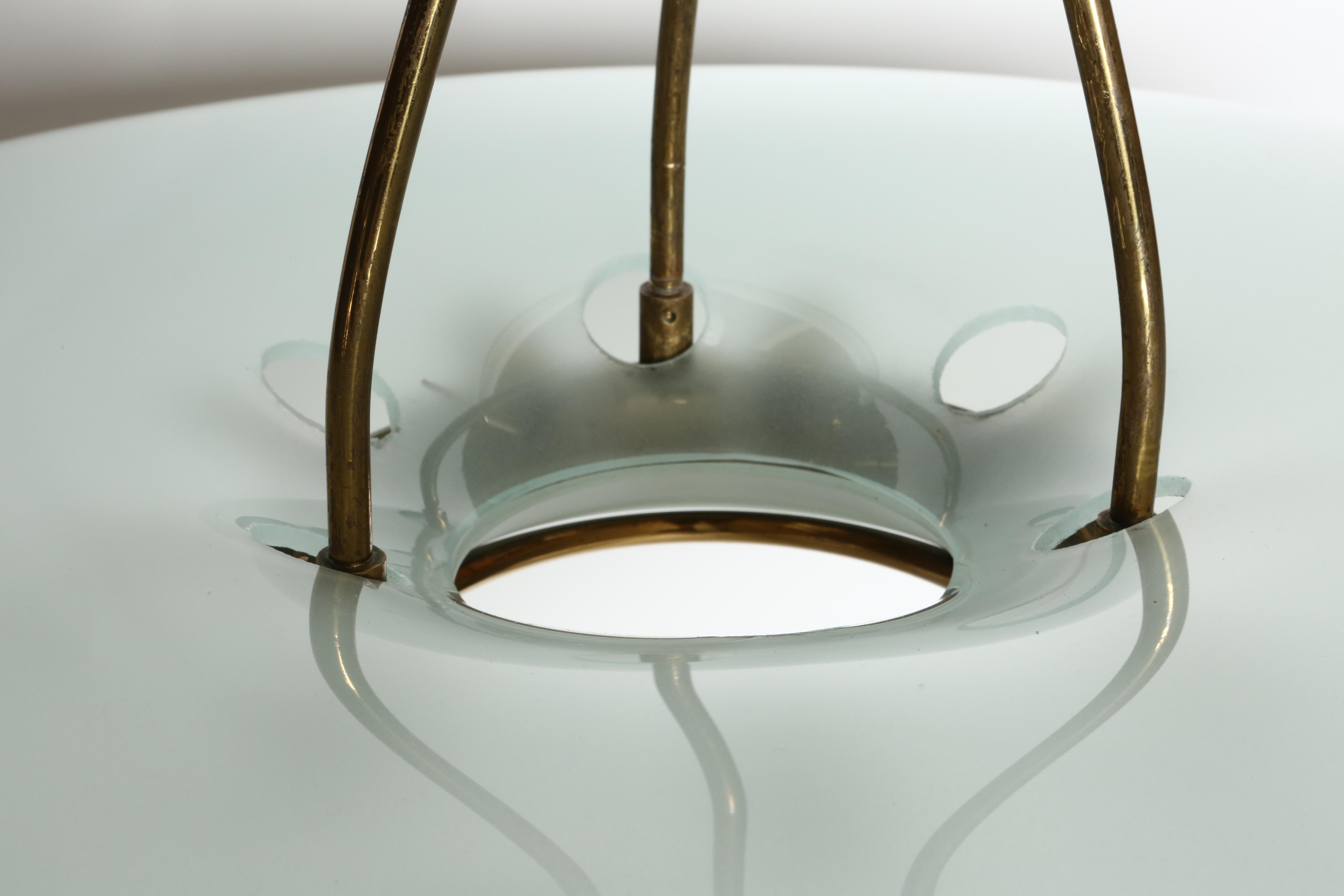 Mid-20th Century Fontana Arte Chandelier by Max Ingrand, attributed For Sale