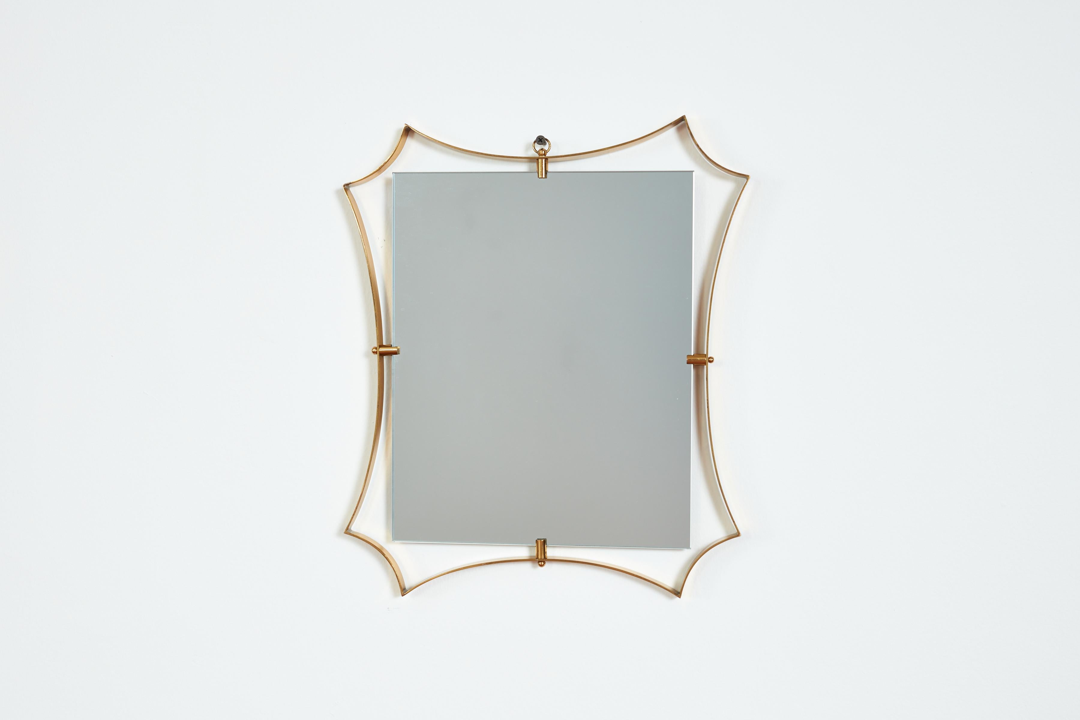 Italian Fontana Arte Attributed Mirror For Sale