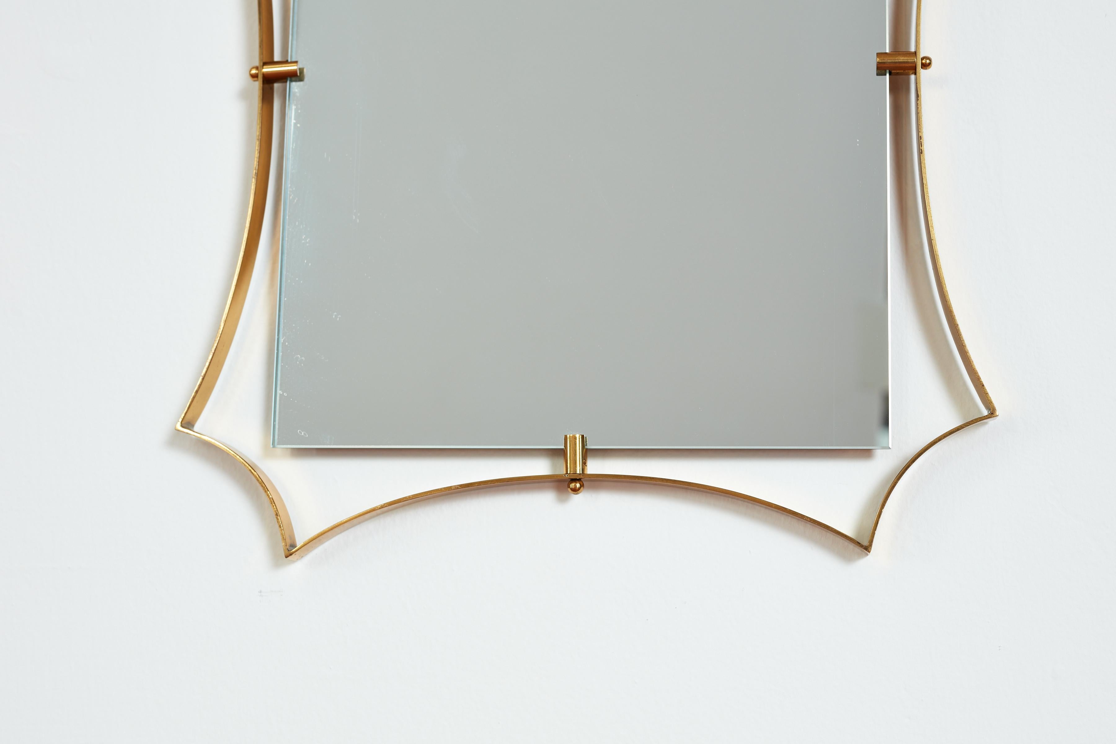 Mid-20th Century Fontana Arte Attributed Mirror For Sale