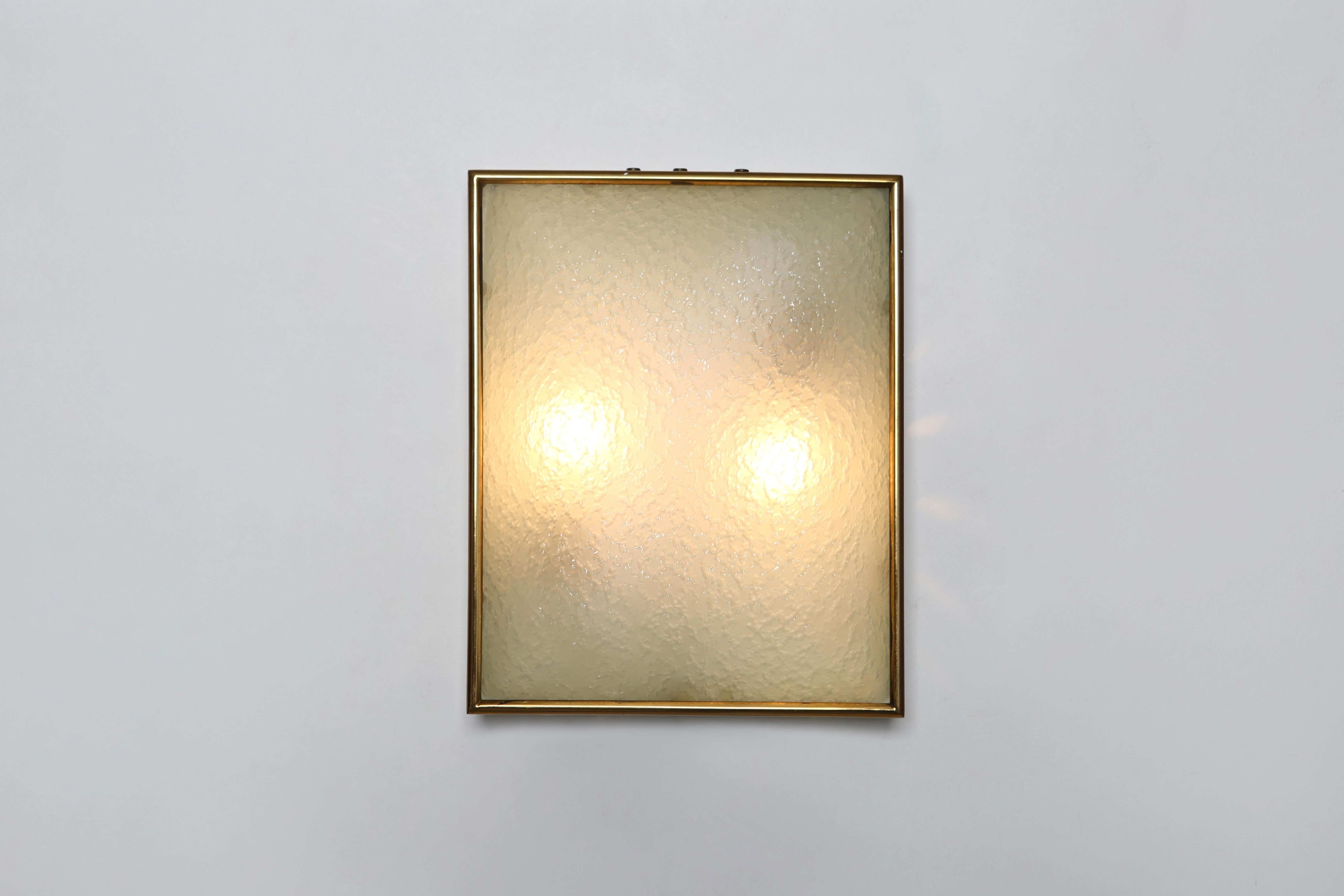 Italian Fontana Arte attributed sconces , a pair For Sale