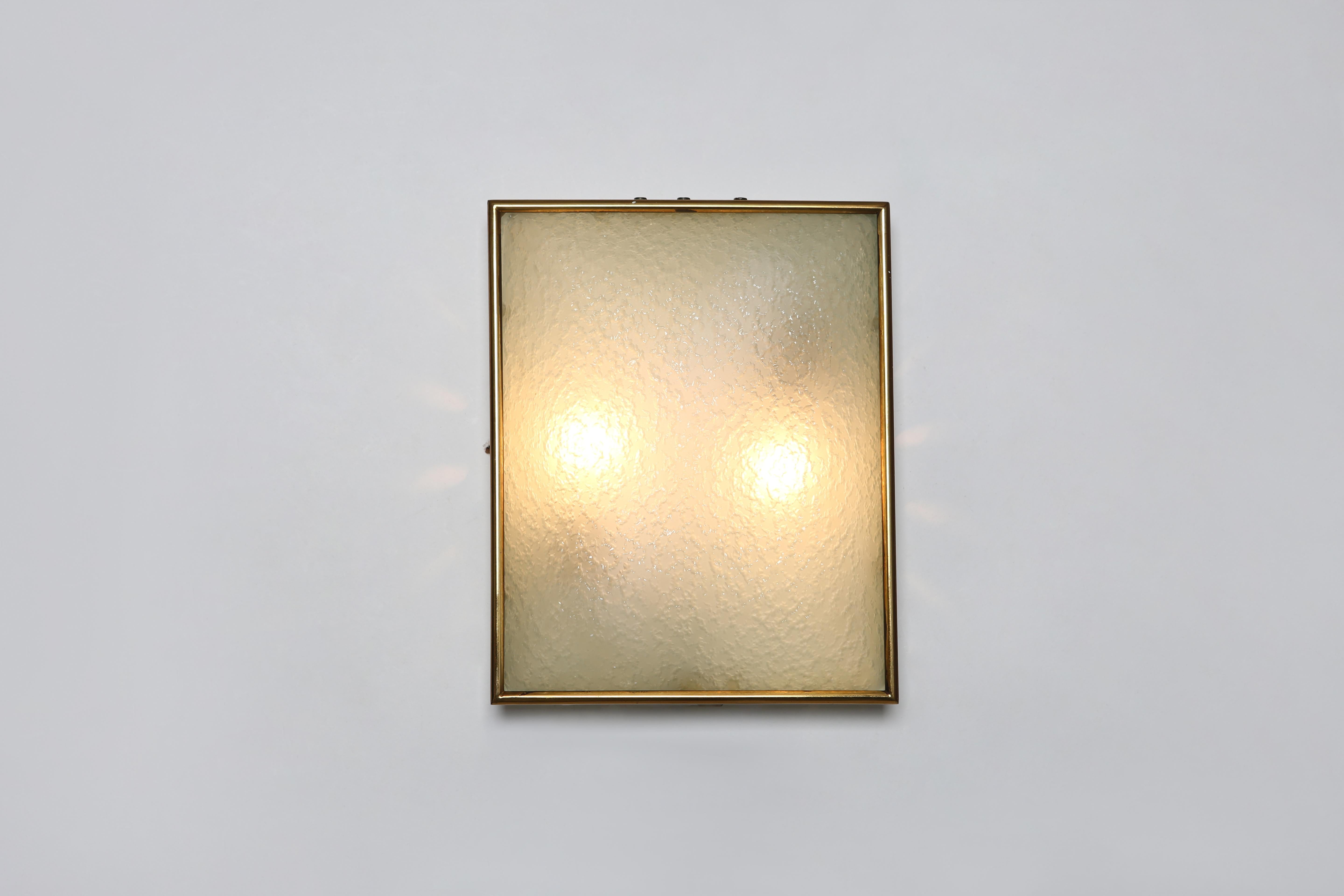 Enameled Fontana Arte attributed sconces , a pair For Sale