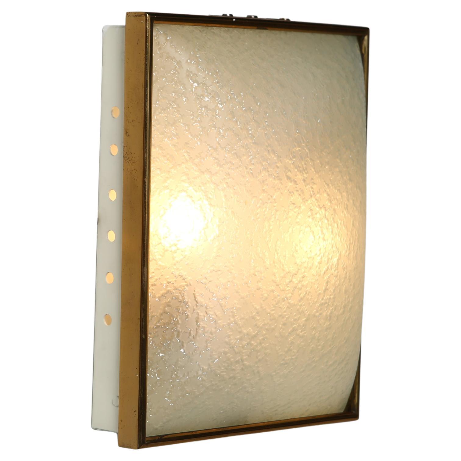 Mid-20th Century Fontana Arte attributed sconces , a pair For Sale