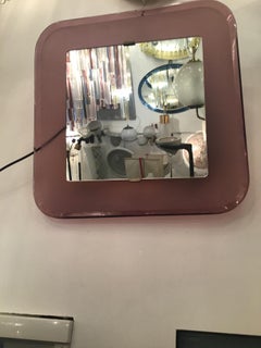 Fontana Arte Backlit Mirror Glass Metal Crome, 1950, Italy