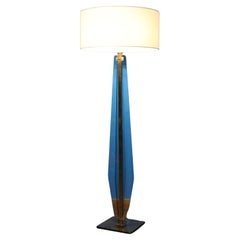 Fontana Arte beautiful floor lamp in nile green glass