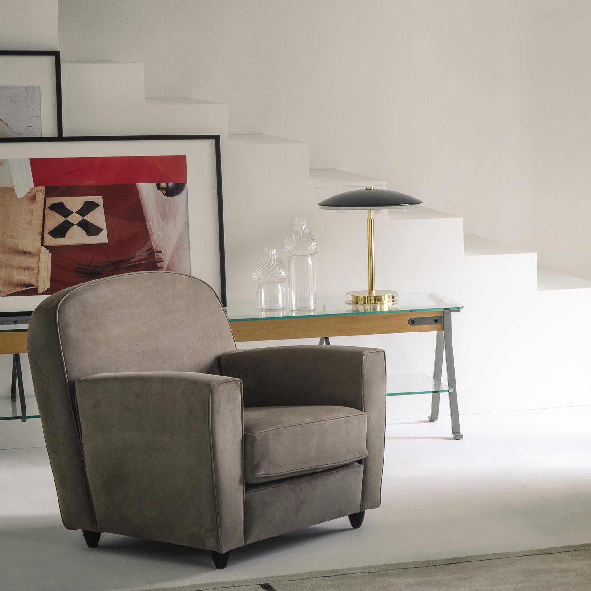 Poli Lampe de table 'Bis/Tris' Fontana Arte en chrome et verre en vente