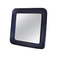 Miroir mural en verre et fer Fontana Arte Blu 1965, Italie