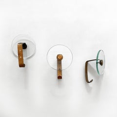 Brass & Glass Coat Hook