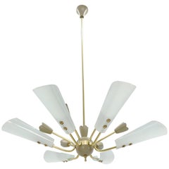 Fontana Arte Messing Sputnik Kronleuchter Light Fixture