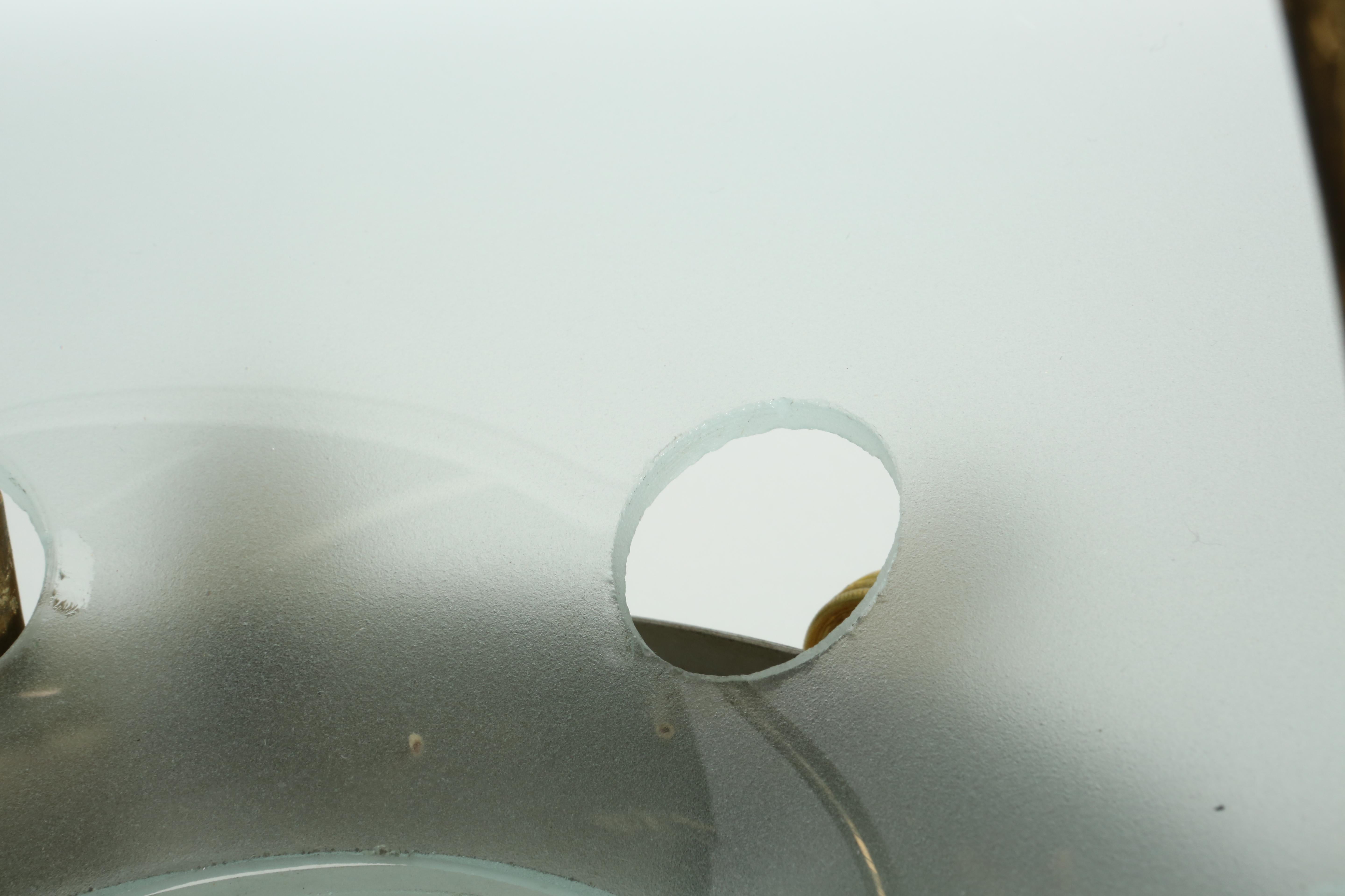 Fontana Arte by Max Ingrand ceiling suspension, Italy circa 1960s For Sale 5