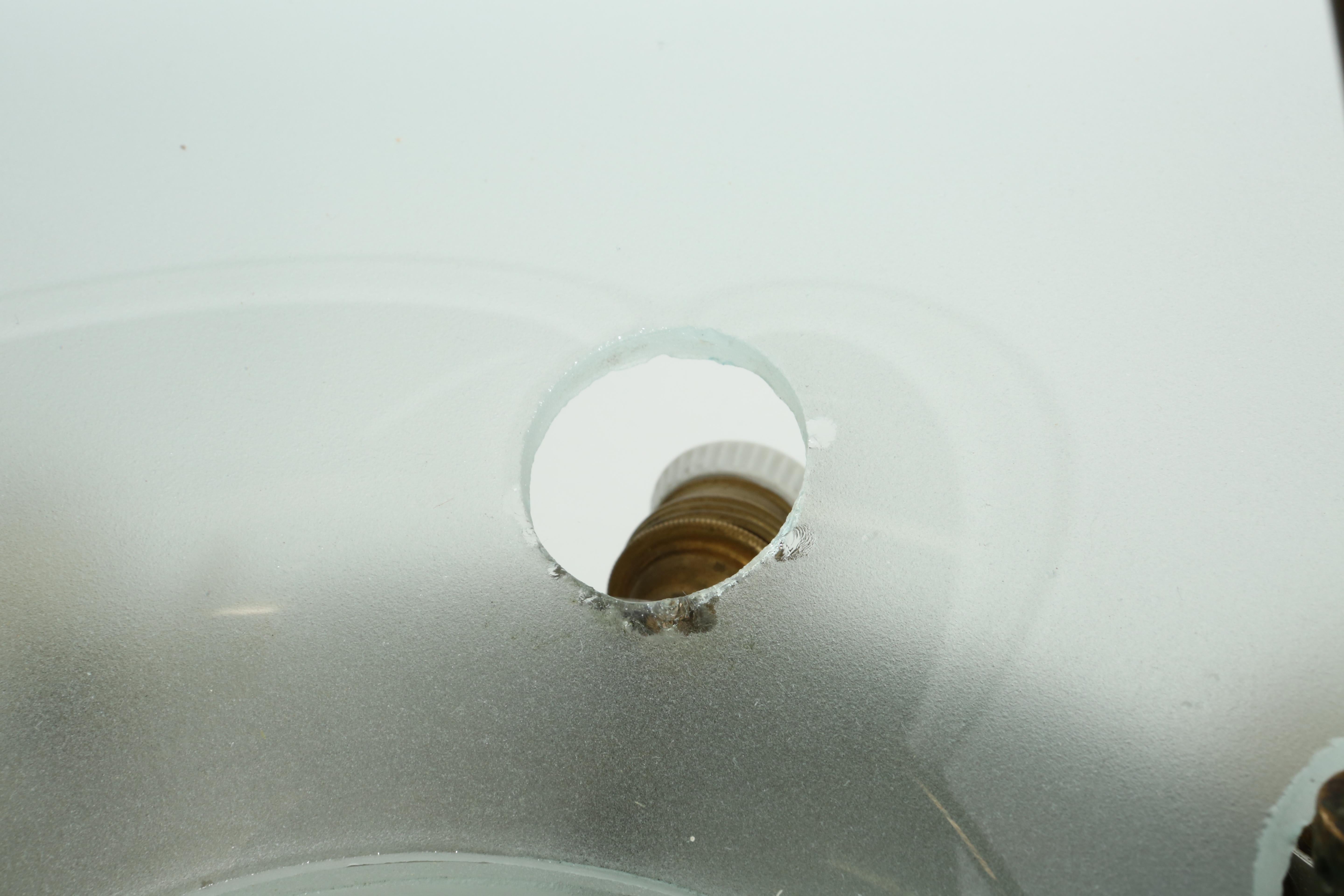Fontana Arte by Max Ingrand ceiling suspension, Italy circa 1960s For Sale 3
