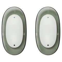 Fontana Arte by Max Ingrand sconces model 2434, set of 2, Italy circa 1960s