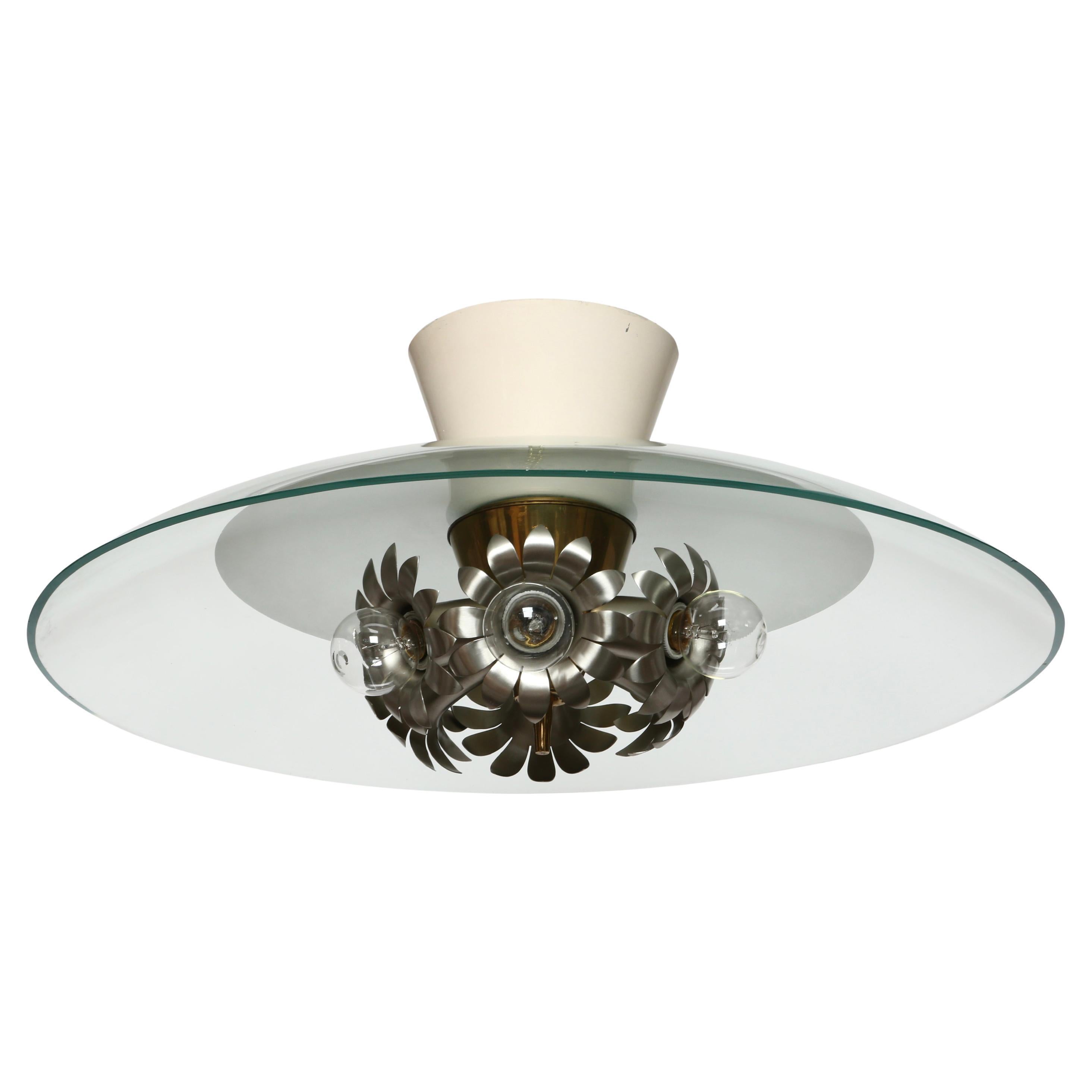 Fontana Arte von Pietro Chiesa Deckenleuchte, Italien ca. 1940er Jahre im Angebot