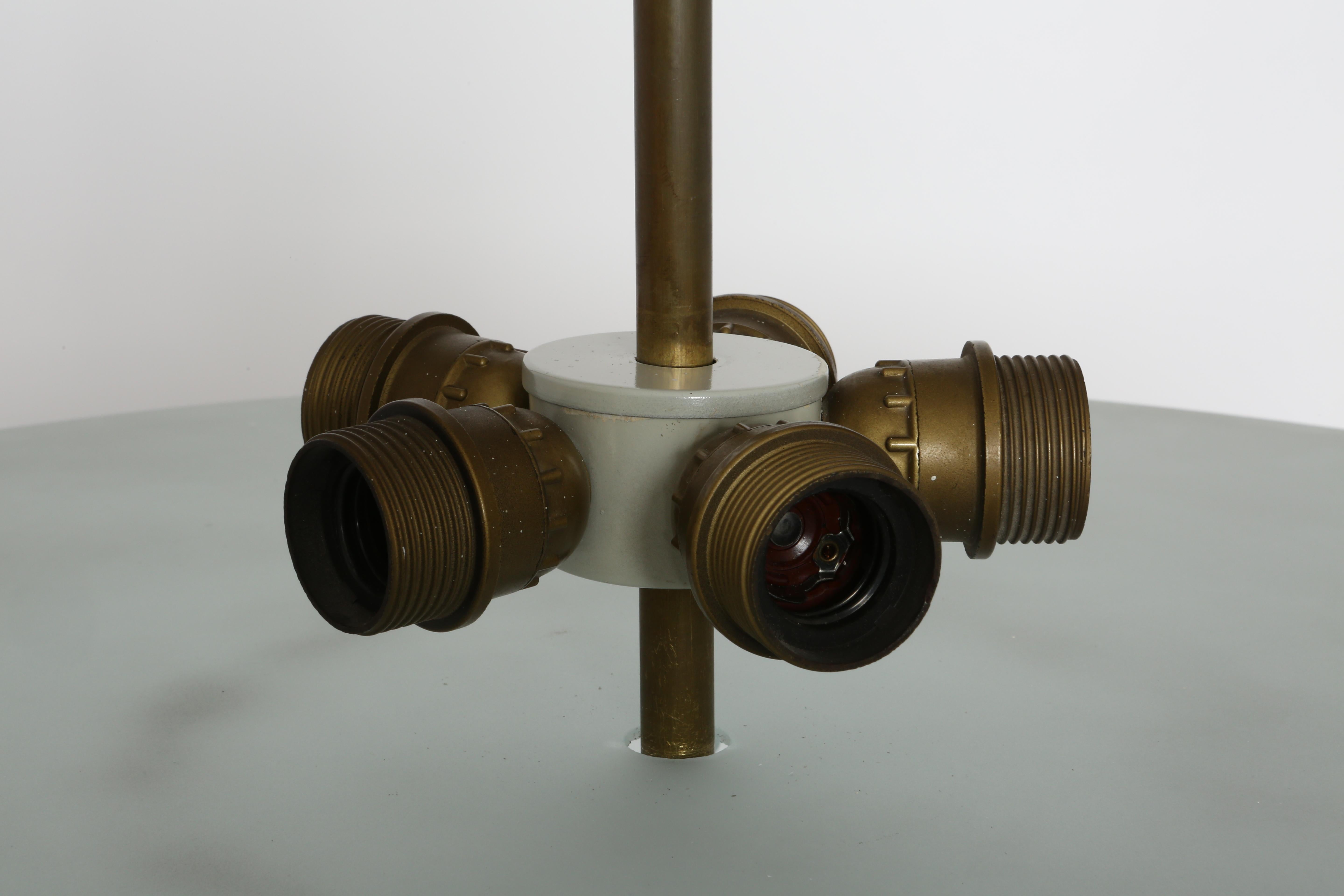 Plafonnier à suspension Fontana Arte by Pietro Chiesa, Italie circa 1940s en vente 4