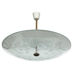 Fontana Arte by Pietro Chiesa suspension ceiling light, Italy circa 1940s