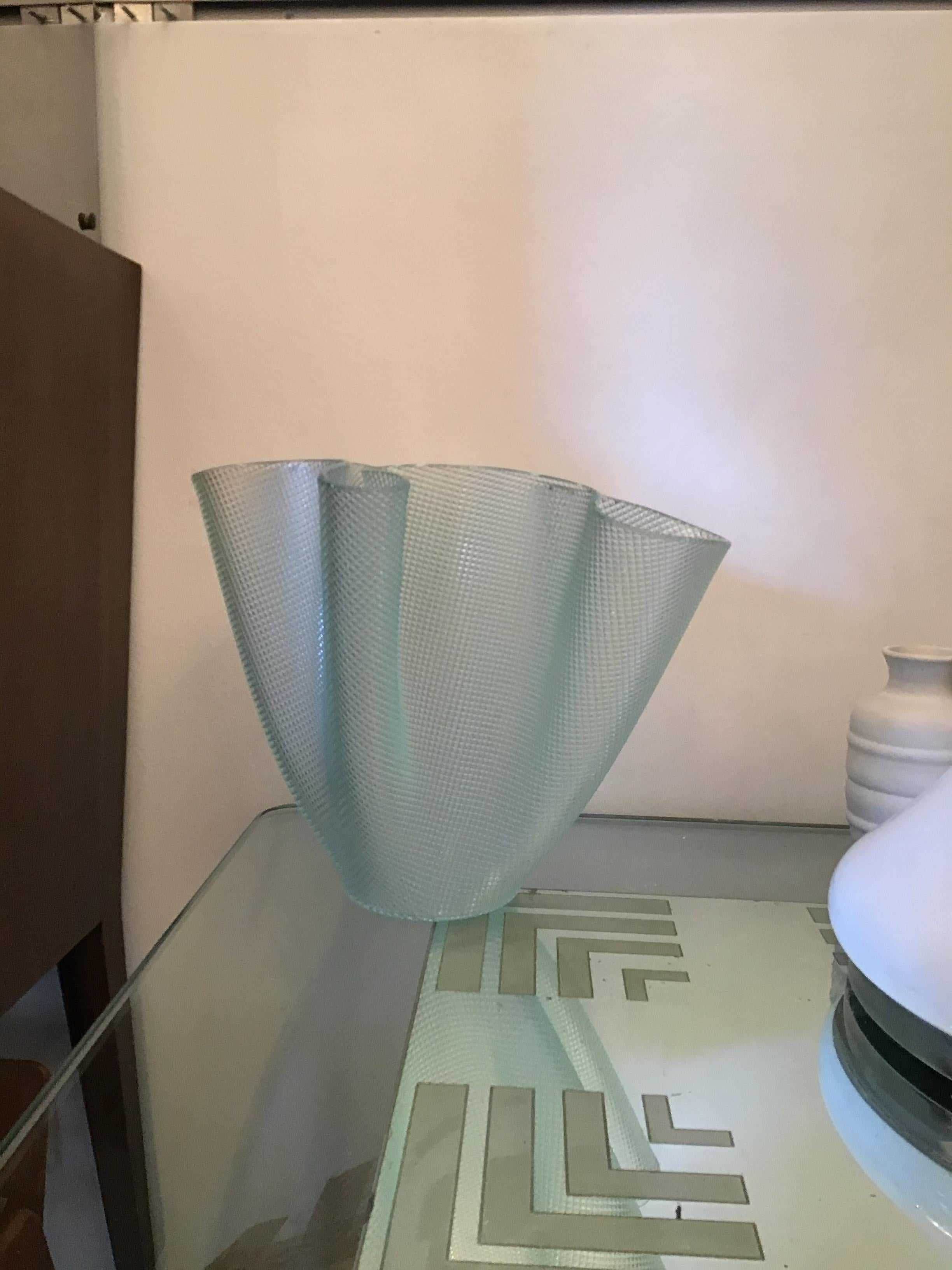 Art Deco Fontana Arte “Cartoccio” Glass, 1949 For Sale