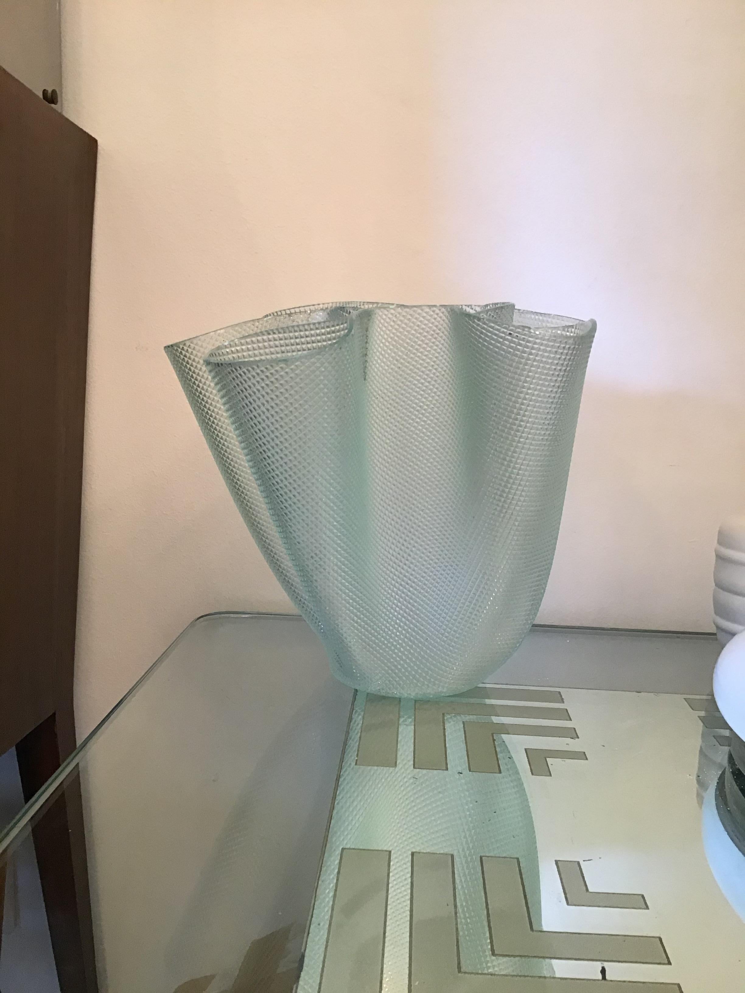 Italian Fontana Arte “Cartoccio” Glass, 1949 For Sale