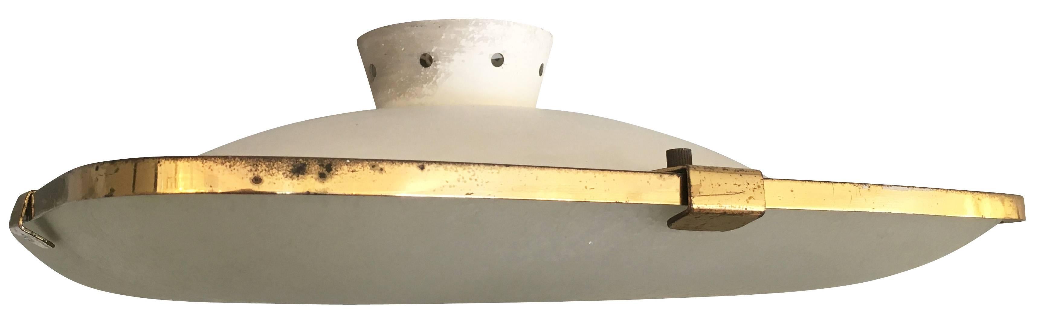 Mid-20th Century Fontana Arte Ceiling Light Model 1486 by Max Ingrand