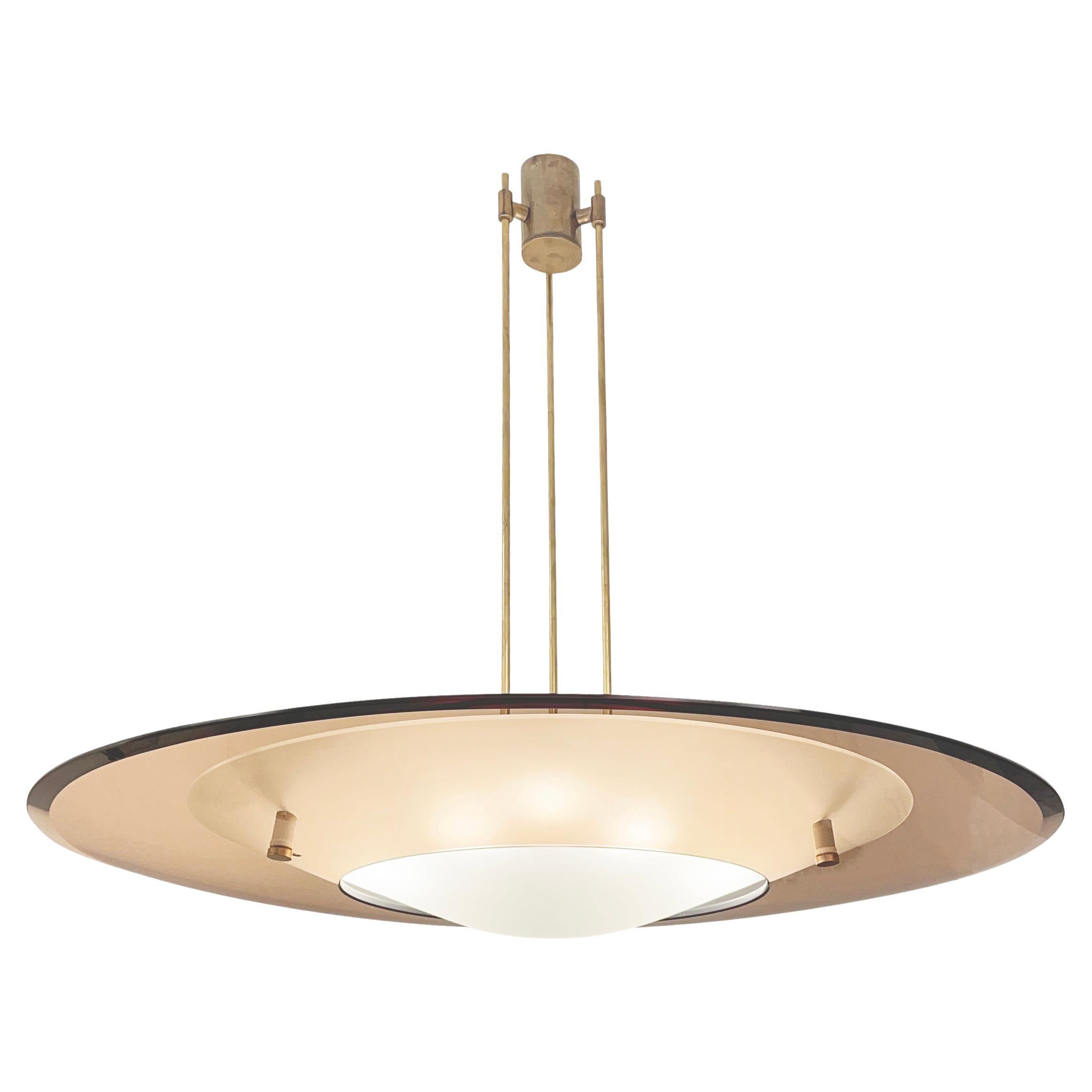 Ceiling Light, Model 1990 by Max Ingrand for Fontana Arte at 1stDibs