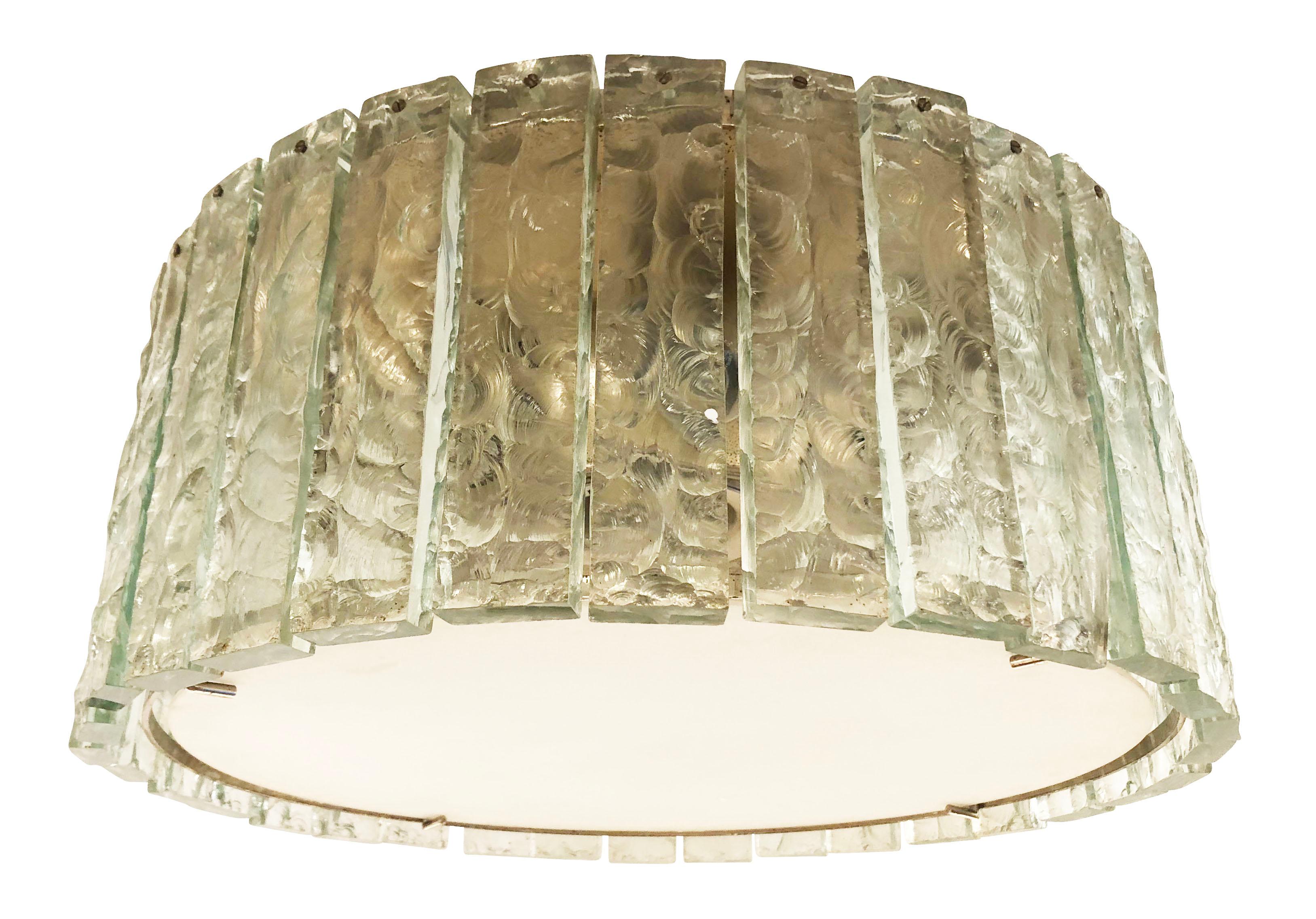 Italian Fontana Arte Ceiling Light Model 2448 by Max Ingrand