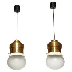 Deckenleuchten von Fontana Arte, Modell 2406, Paar