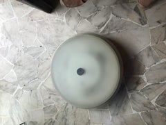 Fontana Arte Ceiling Light Metal Crome Glass, 1960, Italy