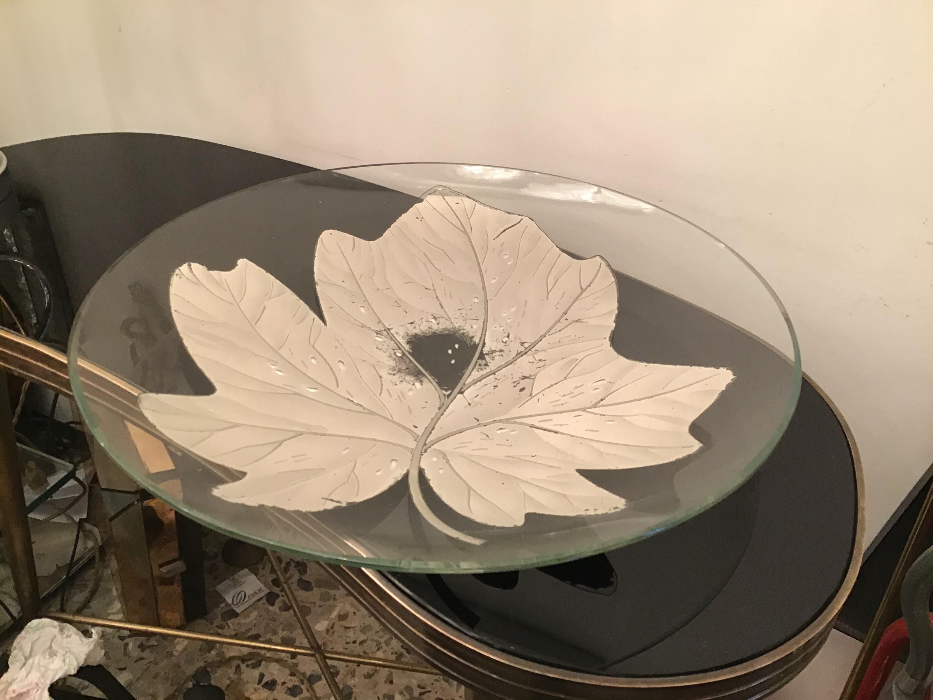 Centre de table en verre Fontana Arte, Italie, 1940  en vente 9