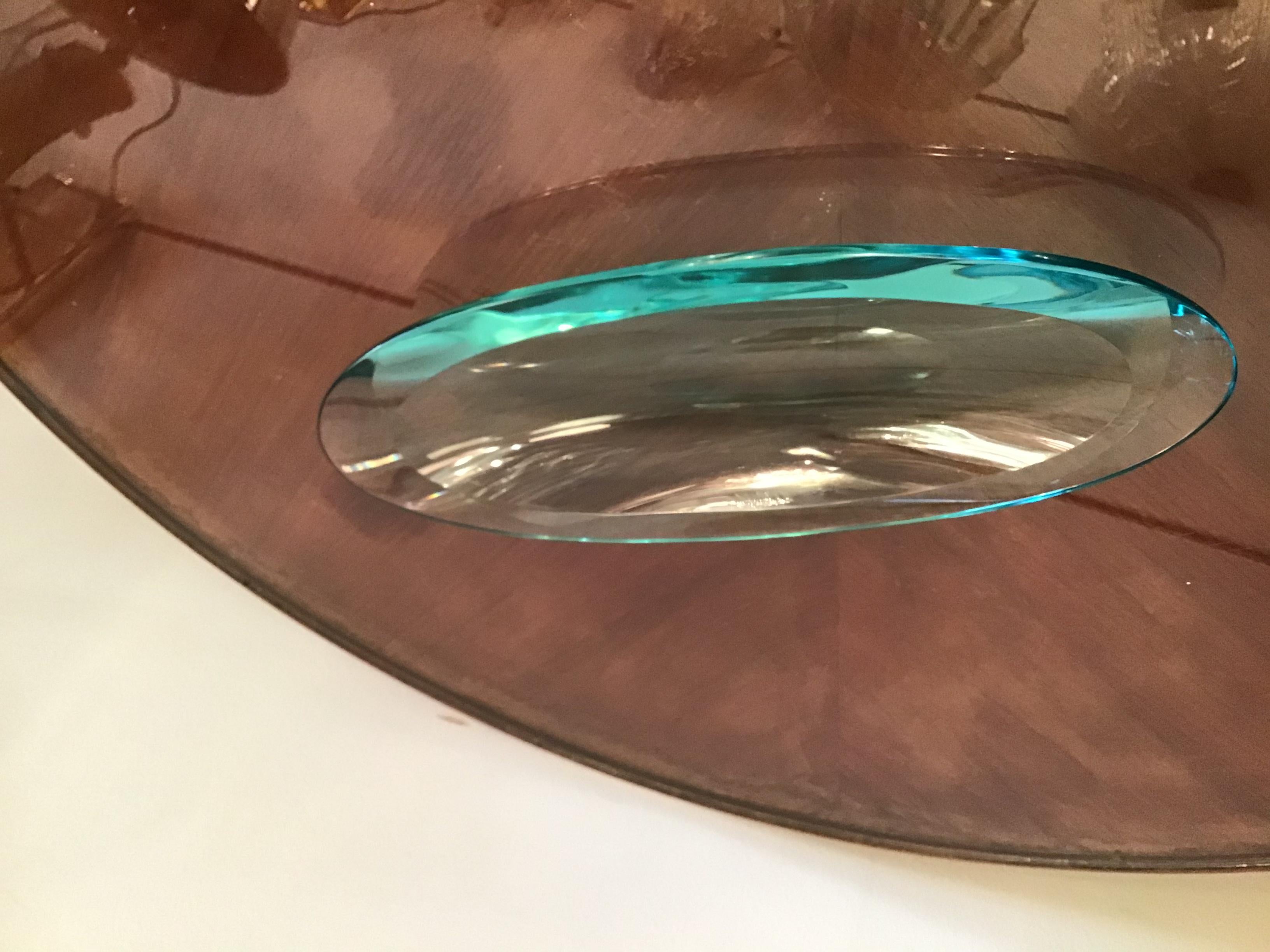 Fontana Arte Centerpiece/Svuota Tasche Glass, 1950, Italy For Sale 10