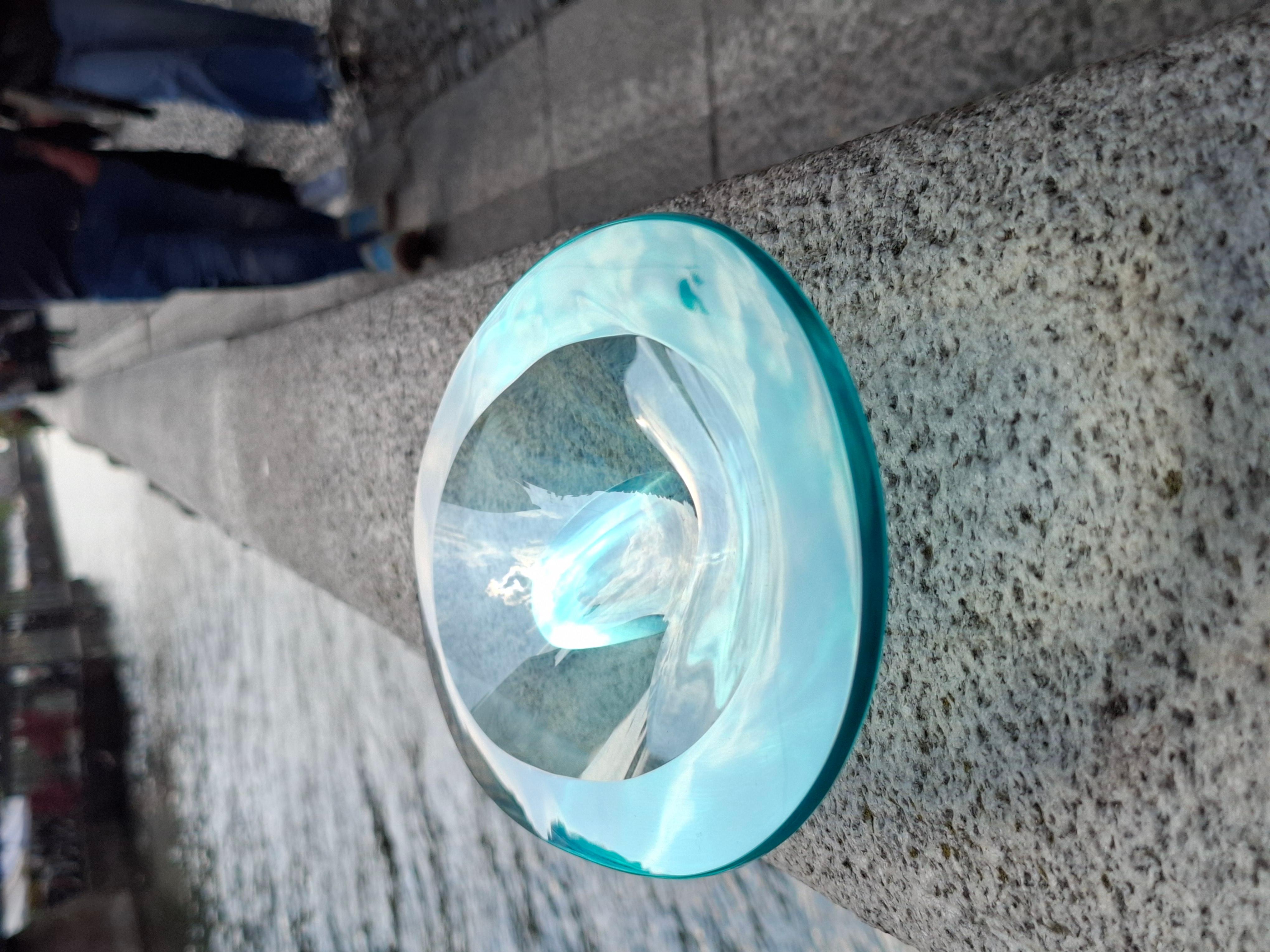 FONTANA ARTE CENTROTAVOLA GLASS 1960 ITALY 4