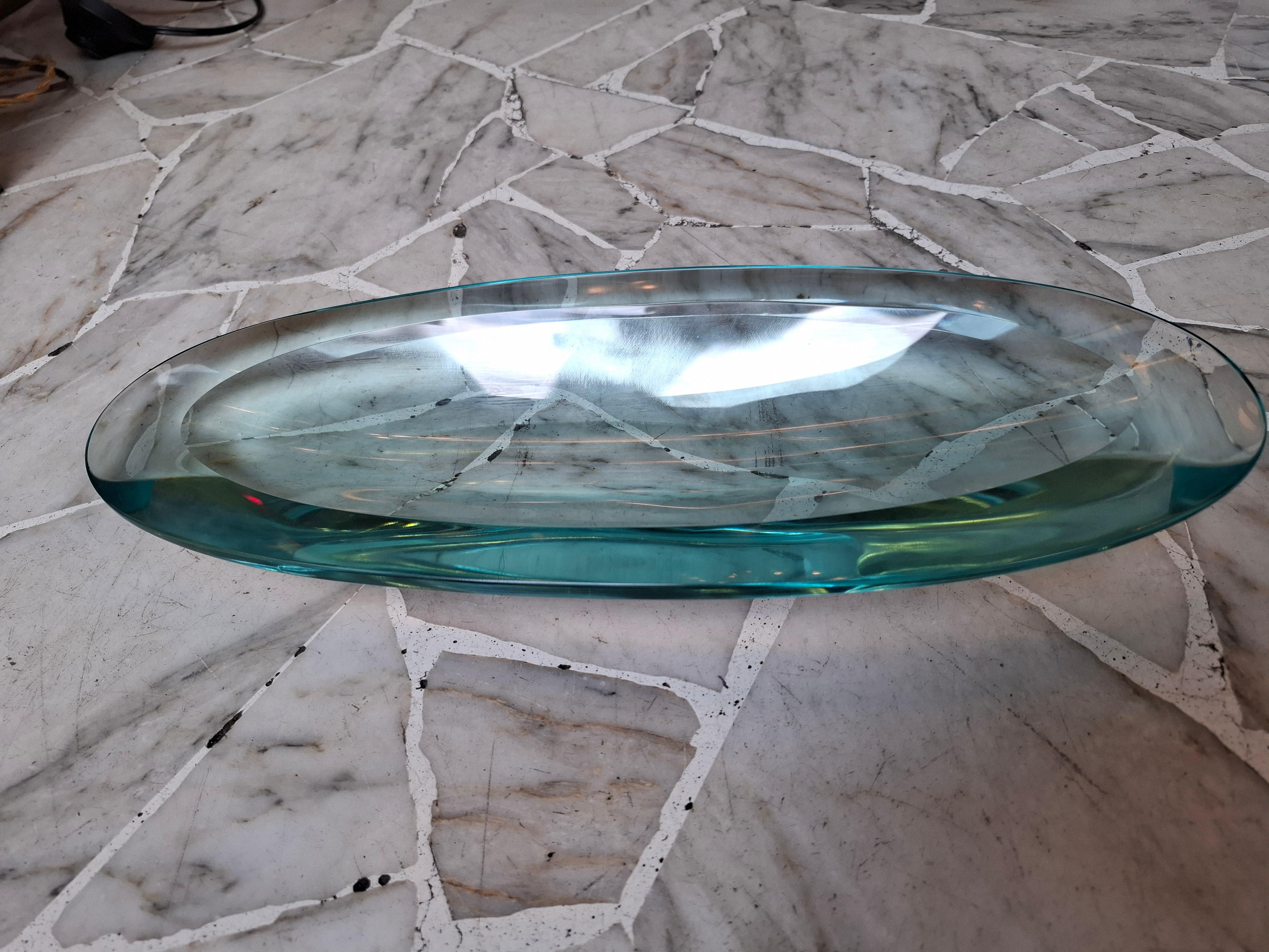 Other FONTANA ARTE CENTROTAVOLA GLASS 1960 ITALY