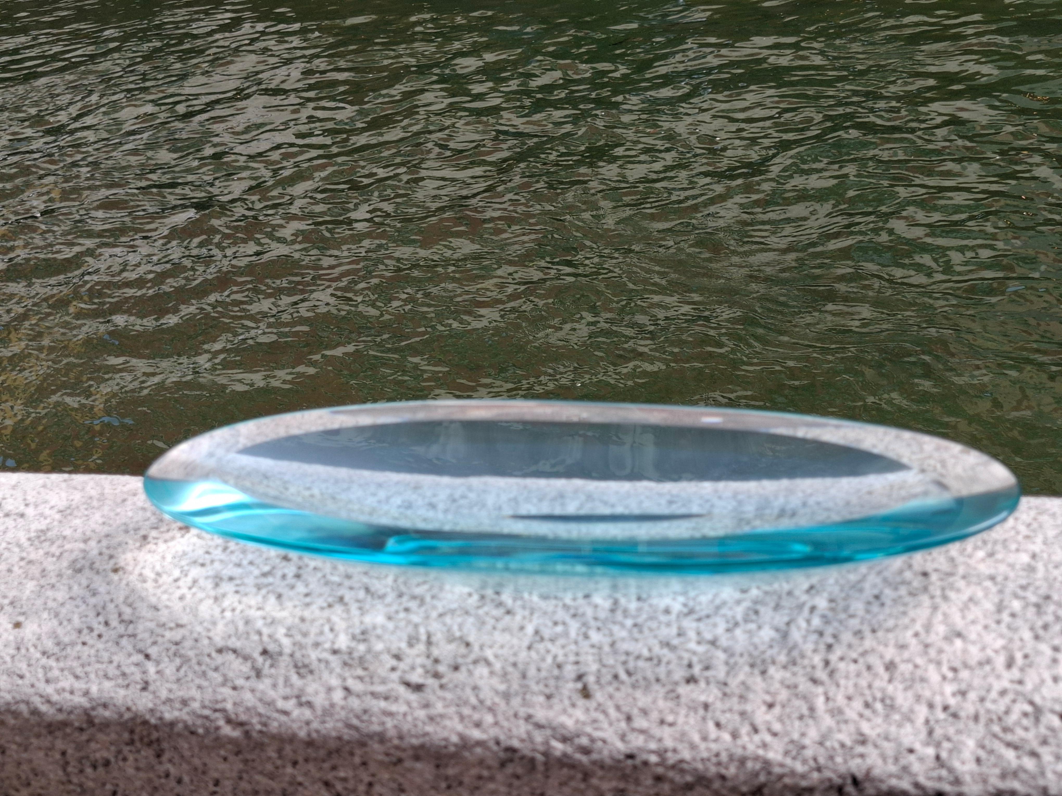 FONTANA ARTE CENTROTAVOLA GLASS 1960 ITALY 1