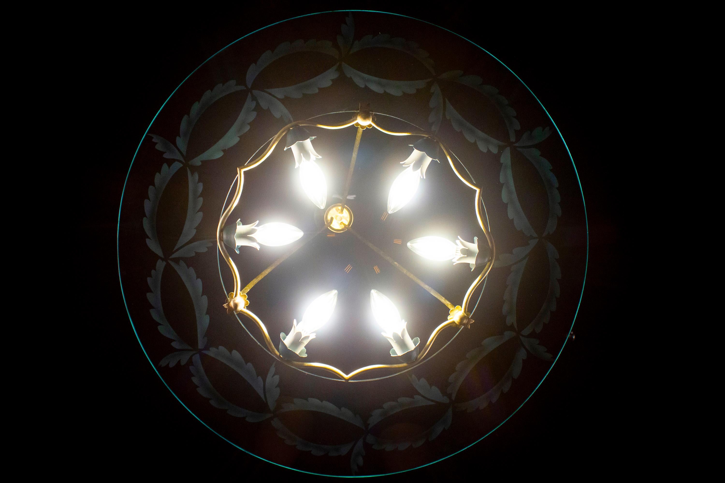 Lámpara de Fontana Arte  de Pietro Chiesa, Italia, década de 1940 en venta 5