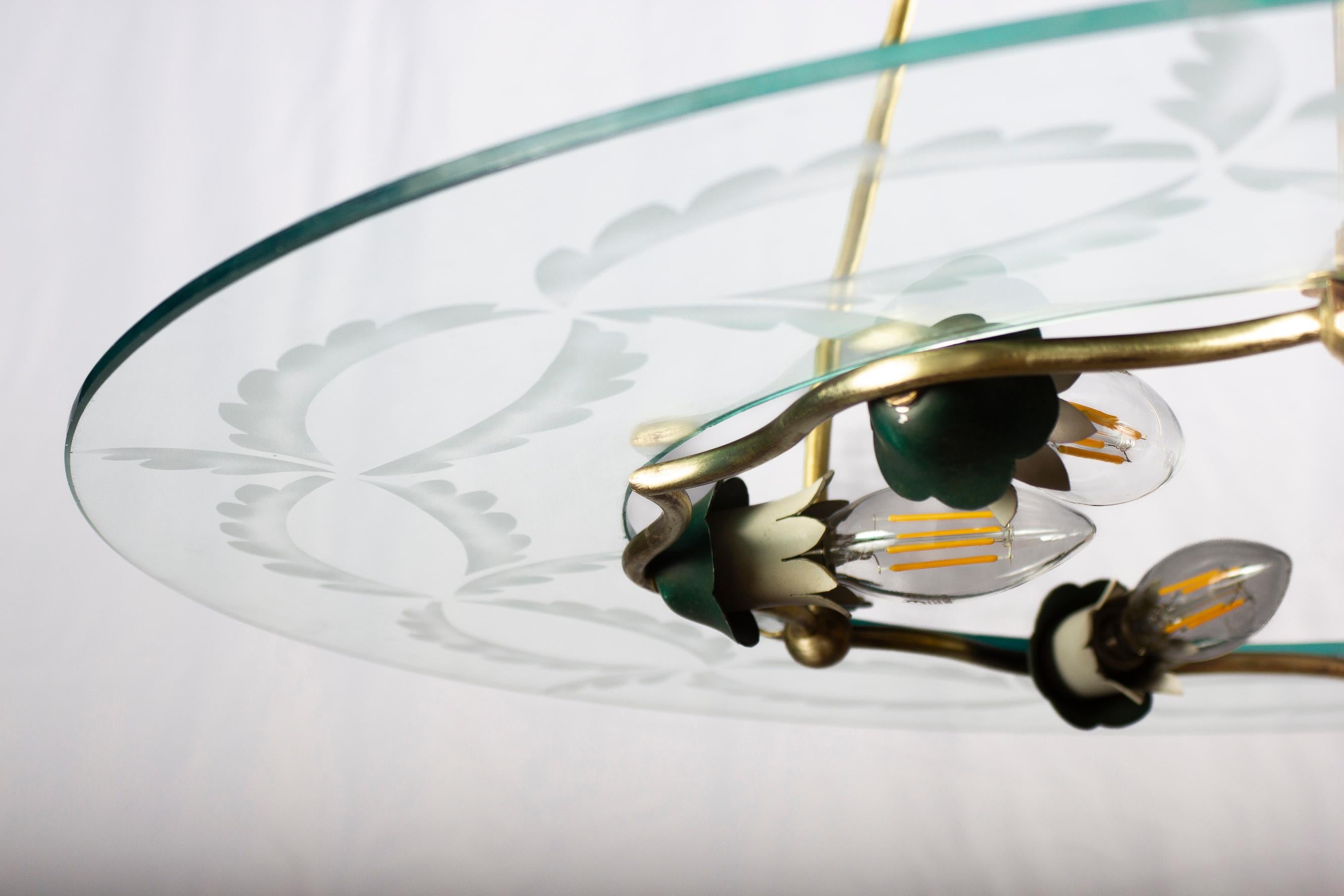 Lámpara de Fontana Arte  de Pietro Chiesa, Italia, década de 1940 mediados del siglo XX en venta