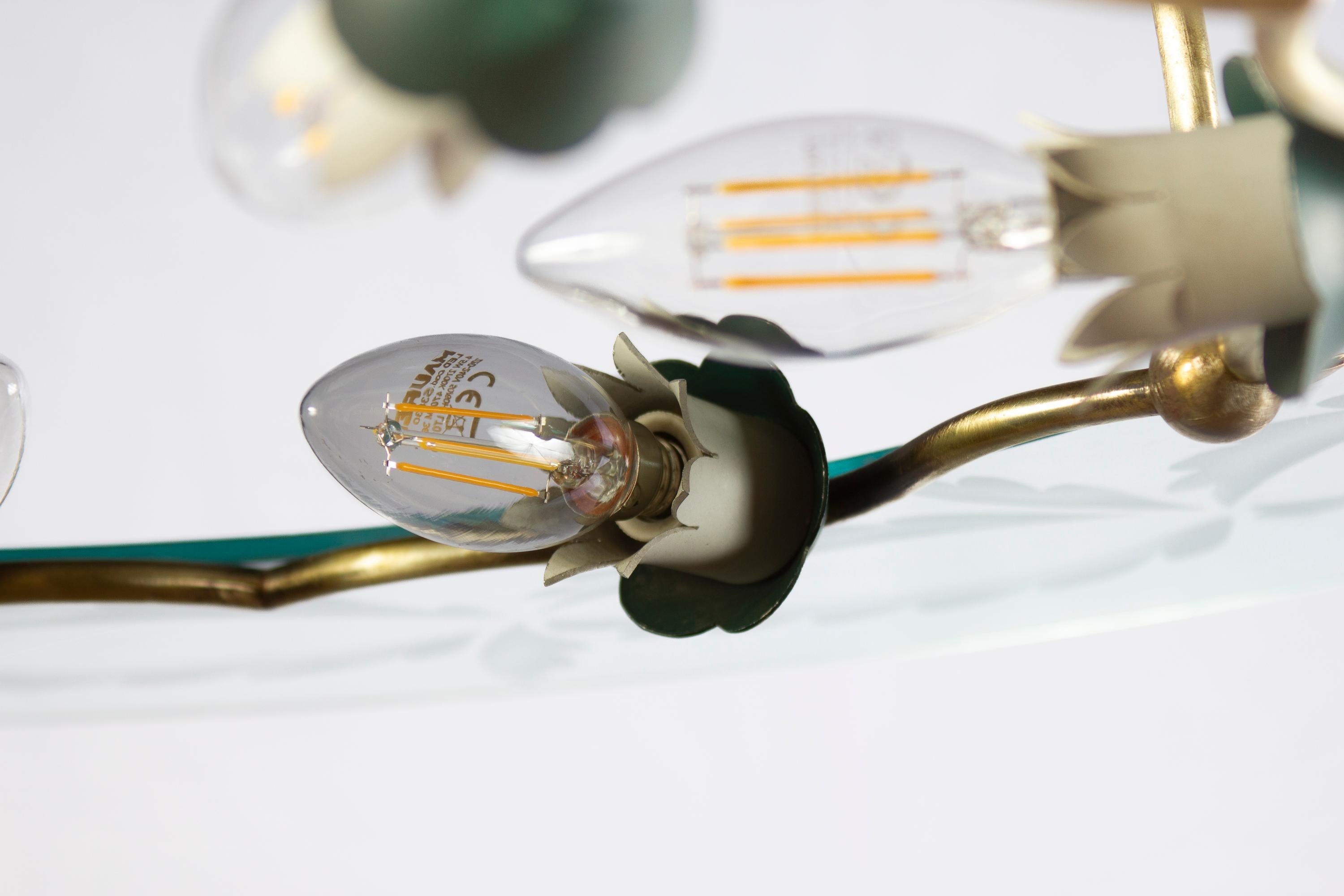 Lámpara de Fontana Arte  de Pietro Chiesa, Italia, década de 1940 Vidrio en venta