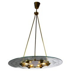 Fontana Arte Chandelier  by Pietro Chiesa, Italy, 1940s