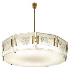 Fontana Arte Chandelier Model 2270 by Max Ingrand