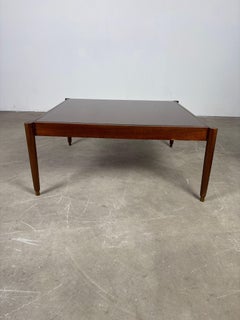 Fontana Arte Coffee Table, 1960s - Wood, Brass and Pink Mirrored Glass