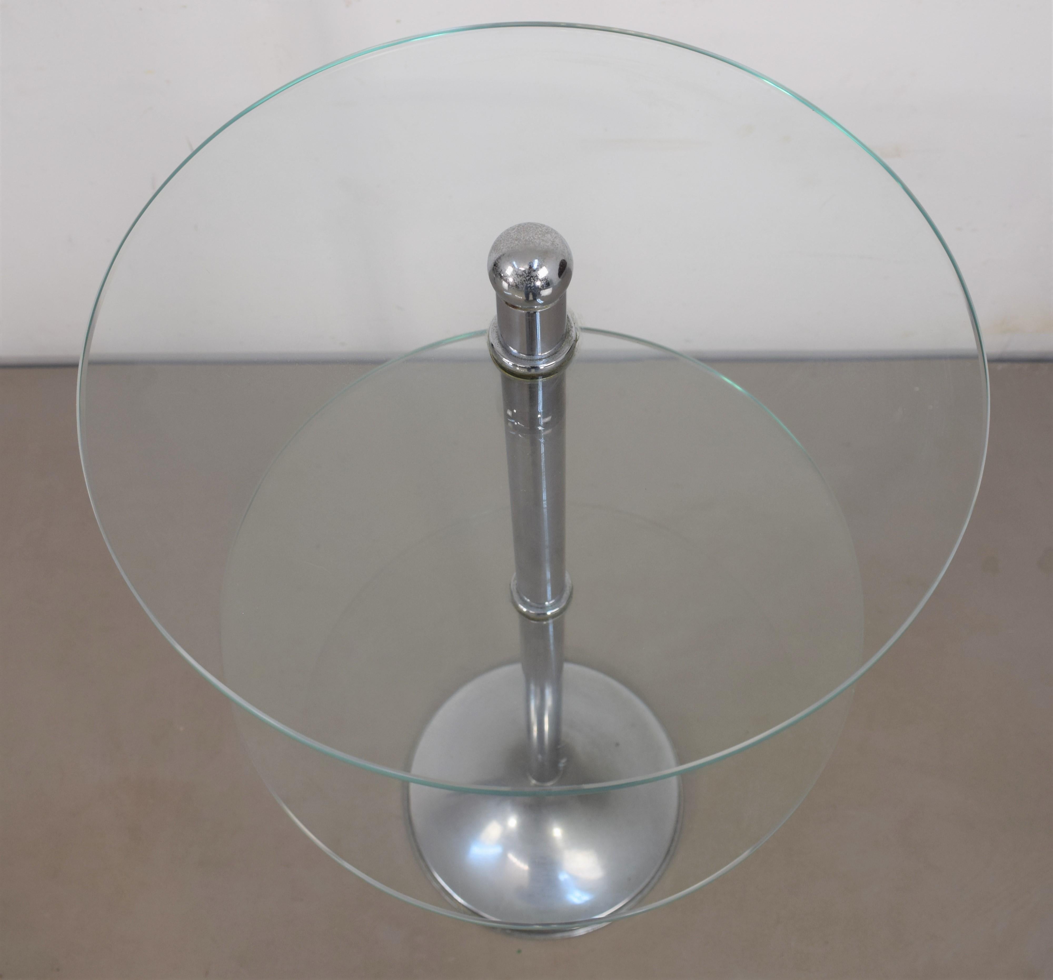 Glass Fontana Arte Coffee Table, 1970s