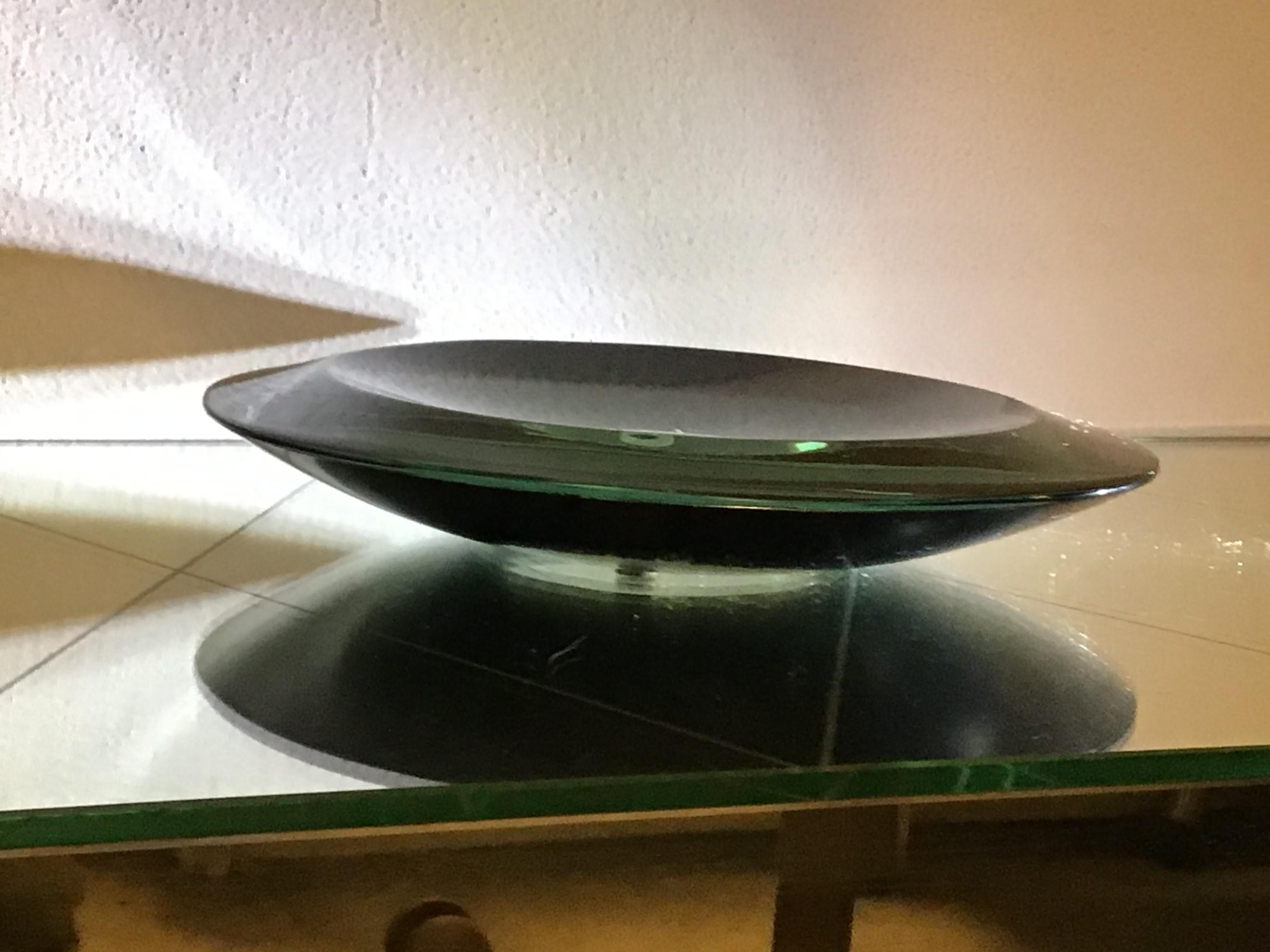 Fontana Arte Coppa Cristallo Grosso Spessore Curvato, 1959, Italia en venta 4