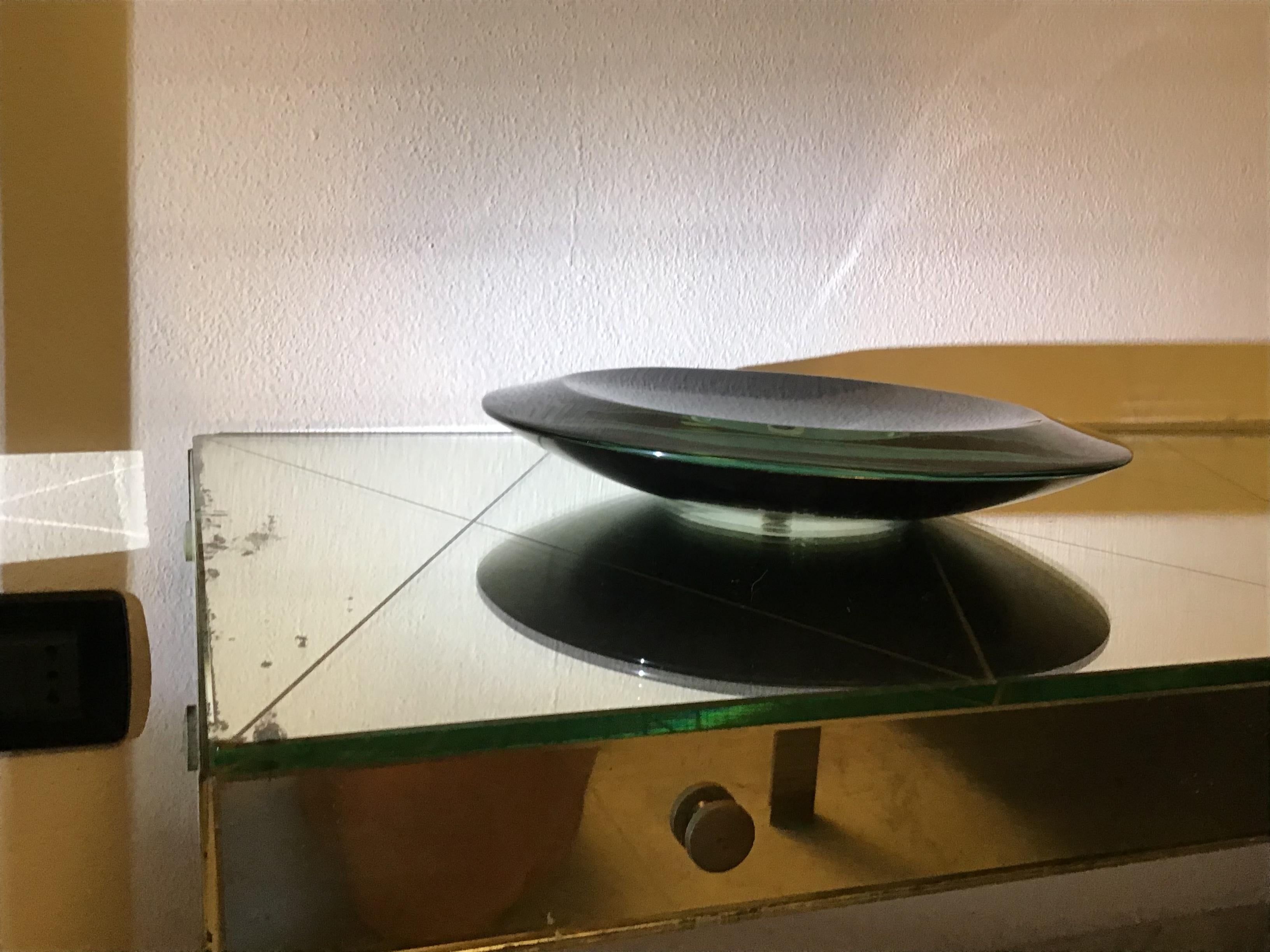 Fontana Arte Coppa Cristallo Grosso Spessore Curvato, 1959, Italia Otro en venta